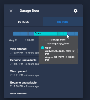 Image 2 from Create Garage Door Status Notifications in Home Assistant