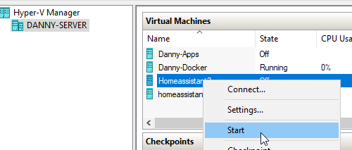 Image 14 from How To Install Home Assistant in Hyper-V
