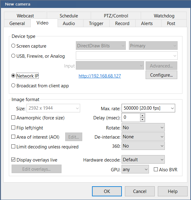Image 5 from How To Add Additional Cameras to Blue Iris (by copying existing cameras)