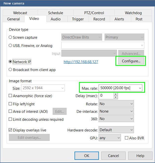 Image 6 from How To Add Additional Cameras to Blue Iris (by copying existing cameras)