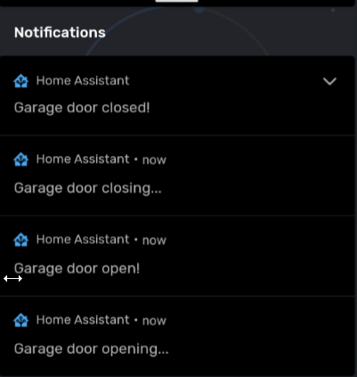 Image 4 from Create Garage Door Status Notifications in Home Assistant