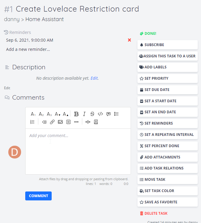 Image 5 from Install Vikunja in Docker for self-hosted Task Tracking