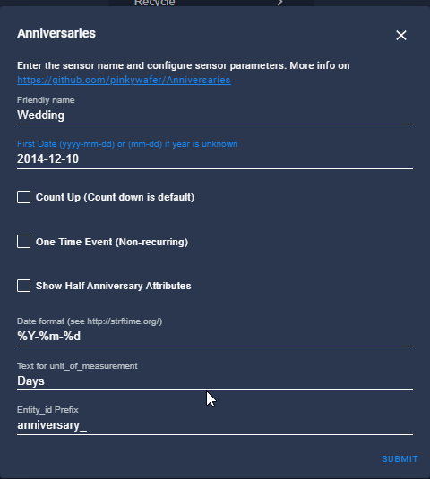 Image 5 from Create a "Days Until" Sensor in Home Assistant
