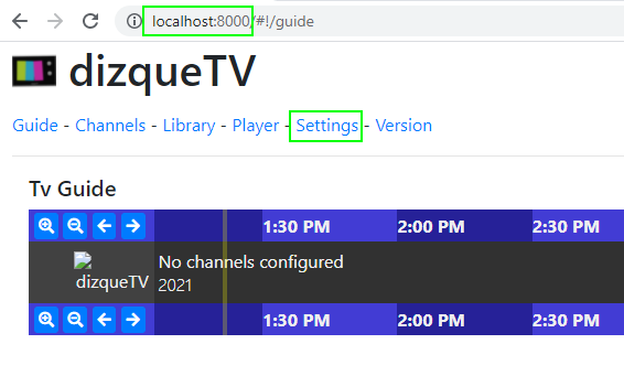 Image 8 from How To Install DizqueTV to create IPTV Channels in Plex