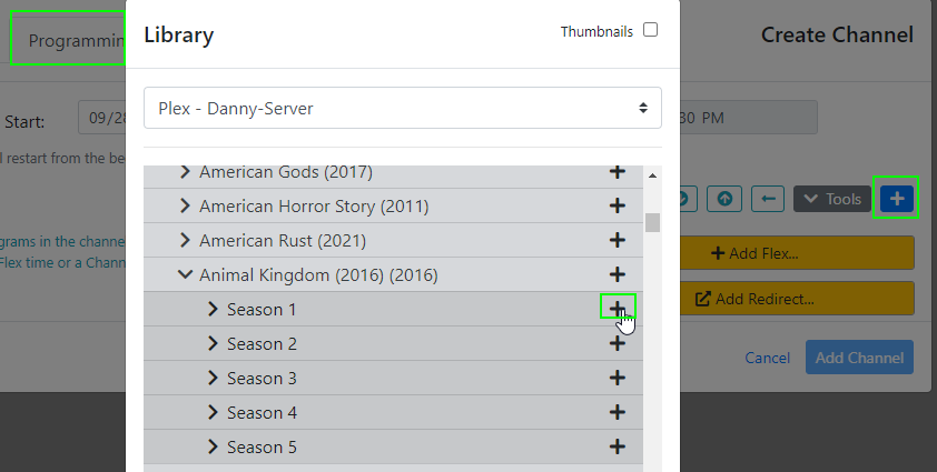 Image 20 from How To Install DizqueTV to create IPTV Channels in Plex