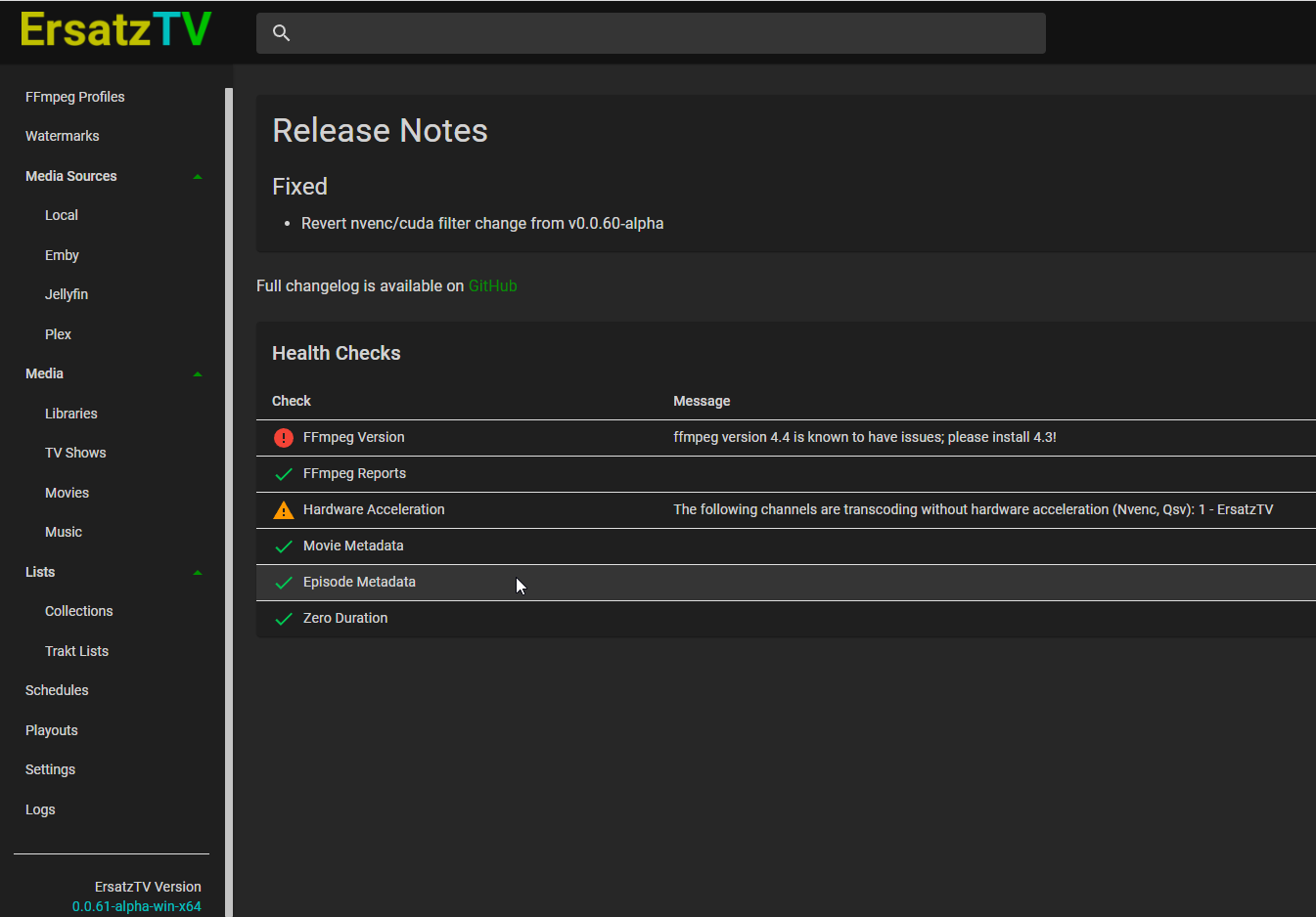 Image 6 from How To Install ErsatzTV to create IPTV Channels in Plex