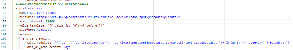 Image 2 from Display SSL Expiry Reminders in Home Assistant