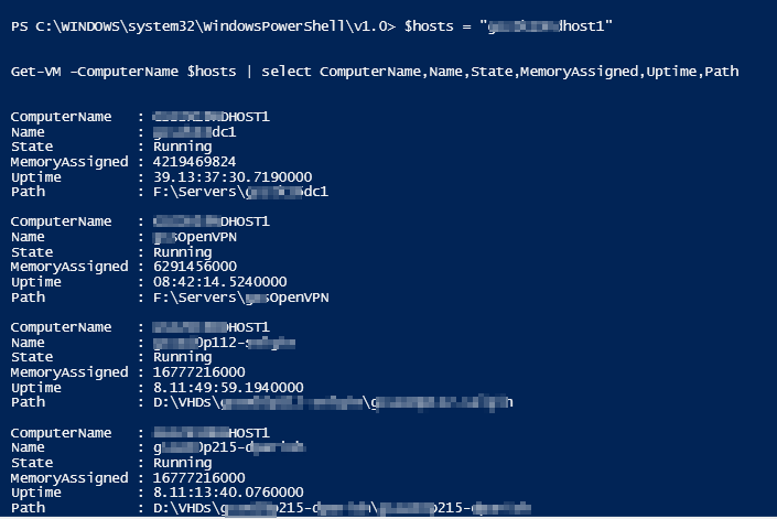Image 4 from List Hyper-V VM Names using Powershell