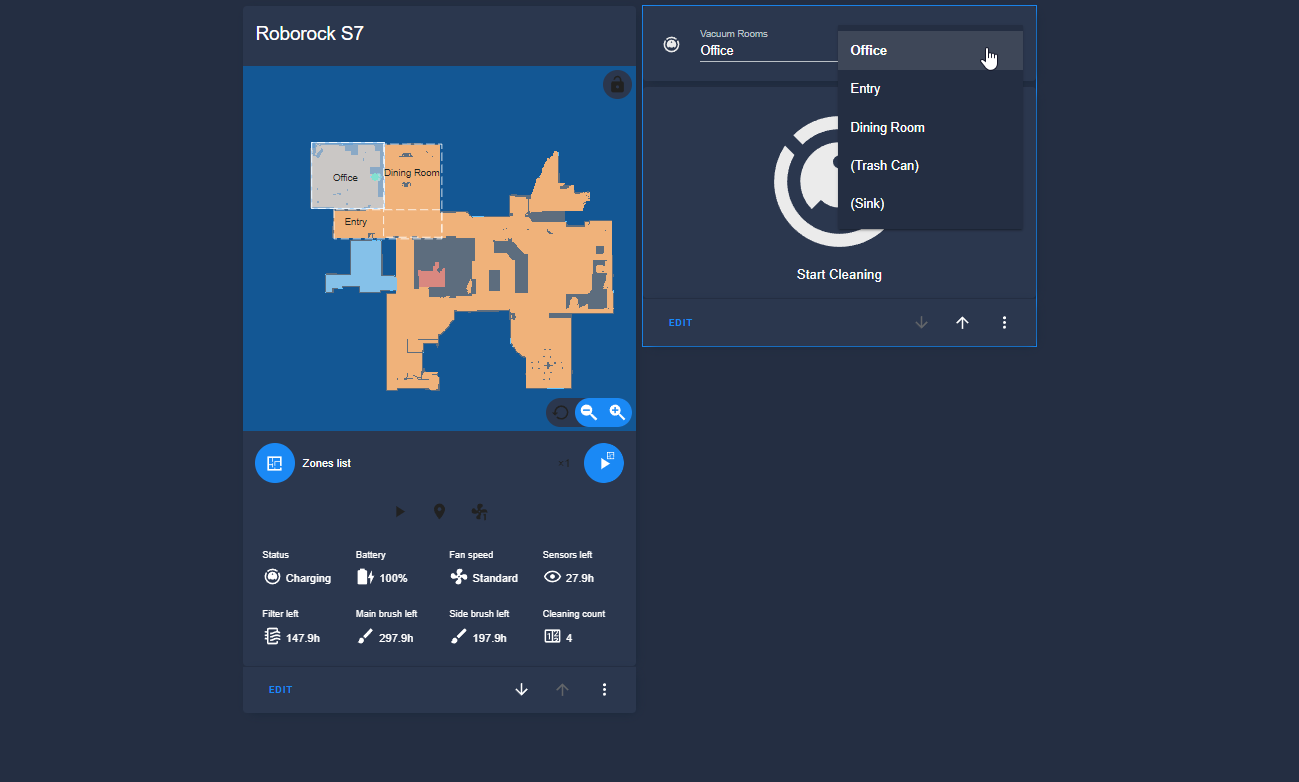 Part 2: Roborock S7 Home Assistant: Customize Map Card & Create Zone Automations