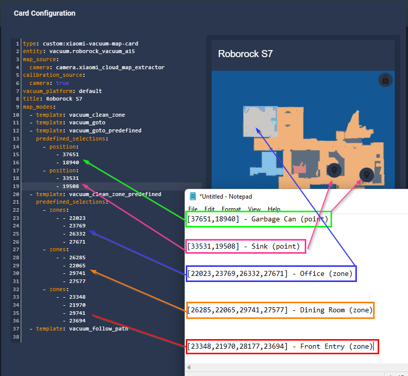 Image 10 from Part 2: Roborock S7 Home Assistant: Customize Map Card & Create Zone Automations