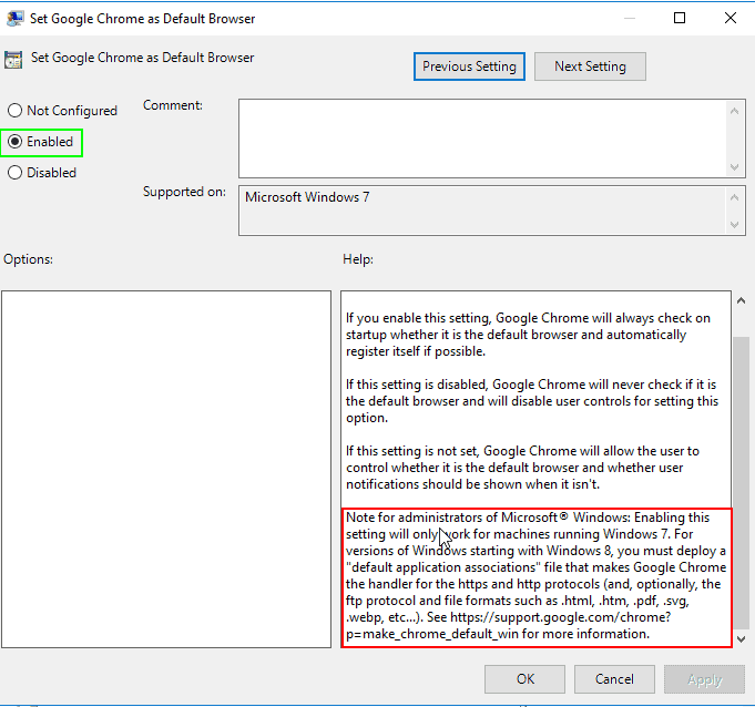 Image 3 from Set Chrome as Default Browser using GPO