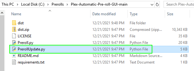 Image 16 from How To Setup Plex-Automatic-Pre-roll-Gui in Windows