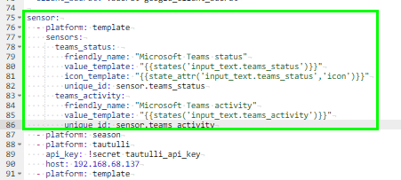 Image 3 from Display Microsoft Teams Presence Status in Home Assistant