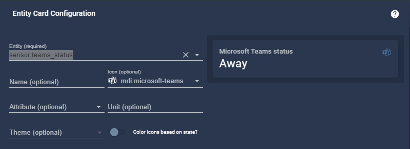 Image 7 from Display Microsoft Teams Presence Status in Home Assistant