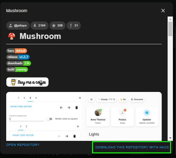Image 6 from How To Create a Mushroom Card Grid Dashboard in Home Assistant