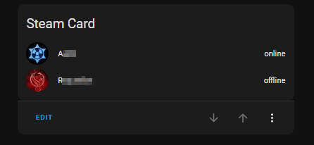 Image 9 from How To Create Steam Card in Home Assistant