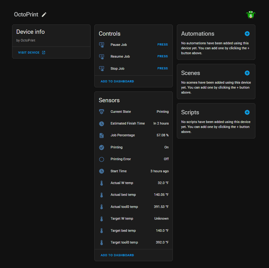 Image 10 from How To Configure Octoprint with Home Assistant