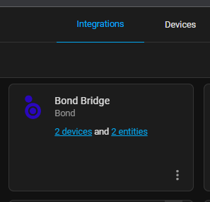 Image 6 from Configure Bond Bridge integration in Home Assistant to Control Ceiling Fans