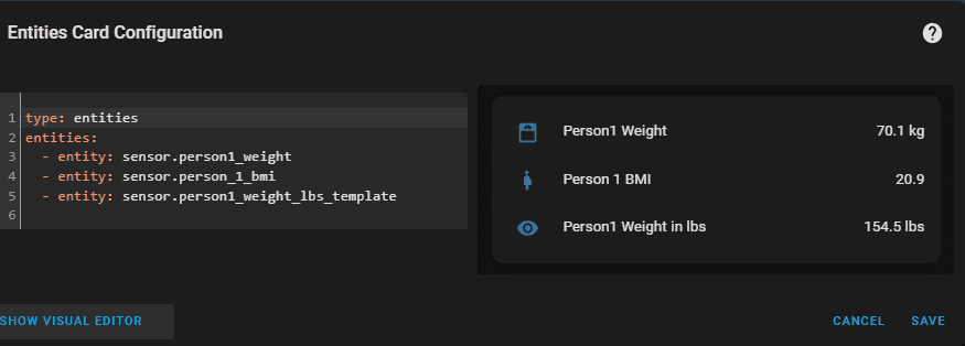 Image 34 from How to add a Xiaomi Mi Scale to Home Assistant