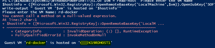 Image 4 from Find Hyper-V Hostname of a VM using Powershell