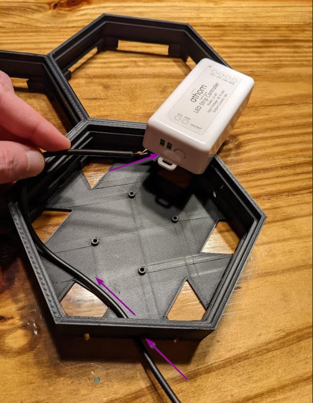 Image 6 from DIY $80 3D Printed Nanoleaf WLED Project (No soldering/cutting!)