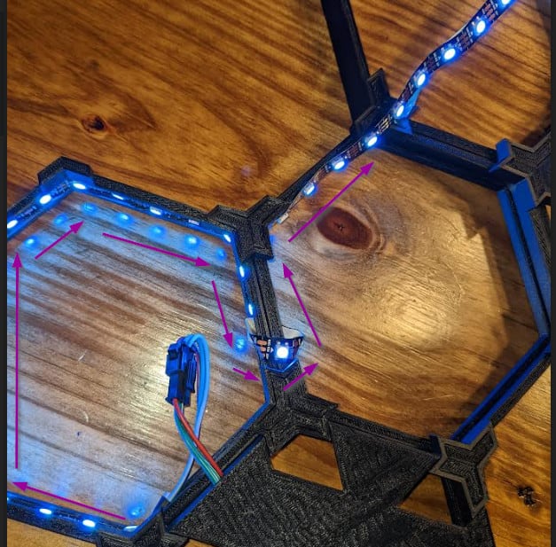 Image 11 from DIY $80 3D Printed Nanoleaf WLED Project (No soldering/cutting!)