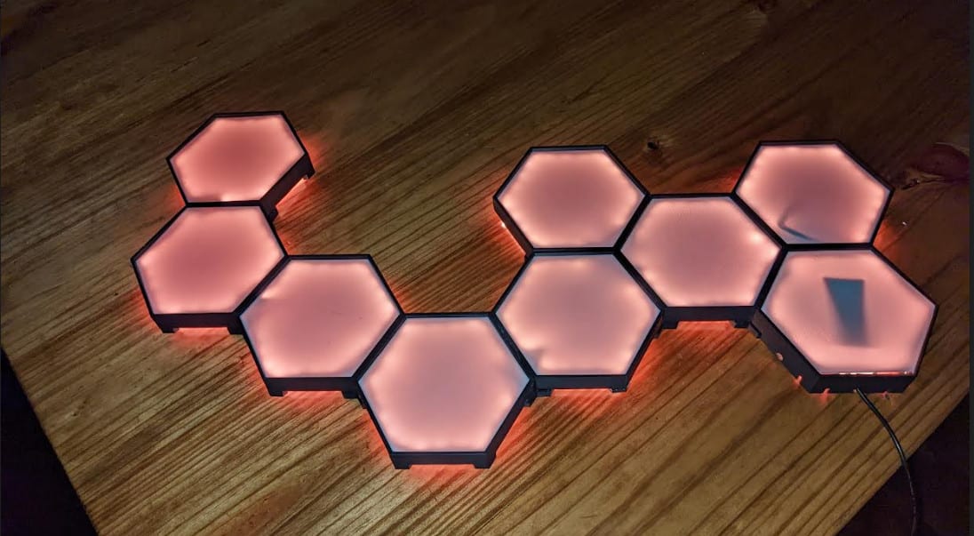 Image 14 from DIY $80 3D Printed Nanoleaf WLED Project (No soldering/cutting!)
