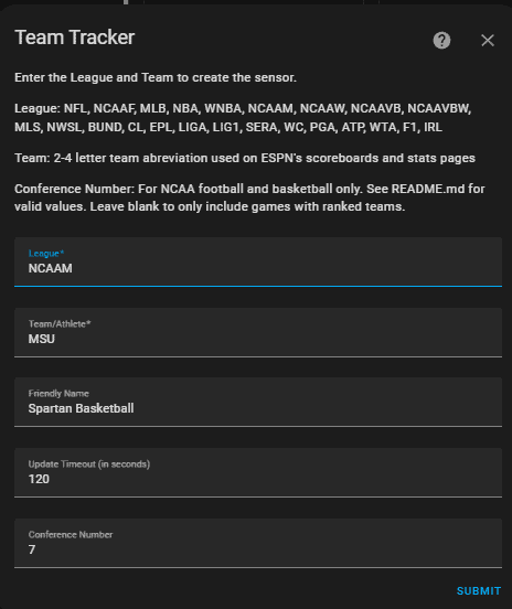 Image 15 from Add TeamTracker to Home Assistant for Real-time Sports Scores