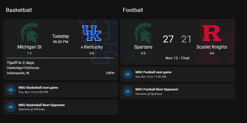 Add TeamTracker to Home Assistant for Real-time Sports Scores